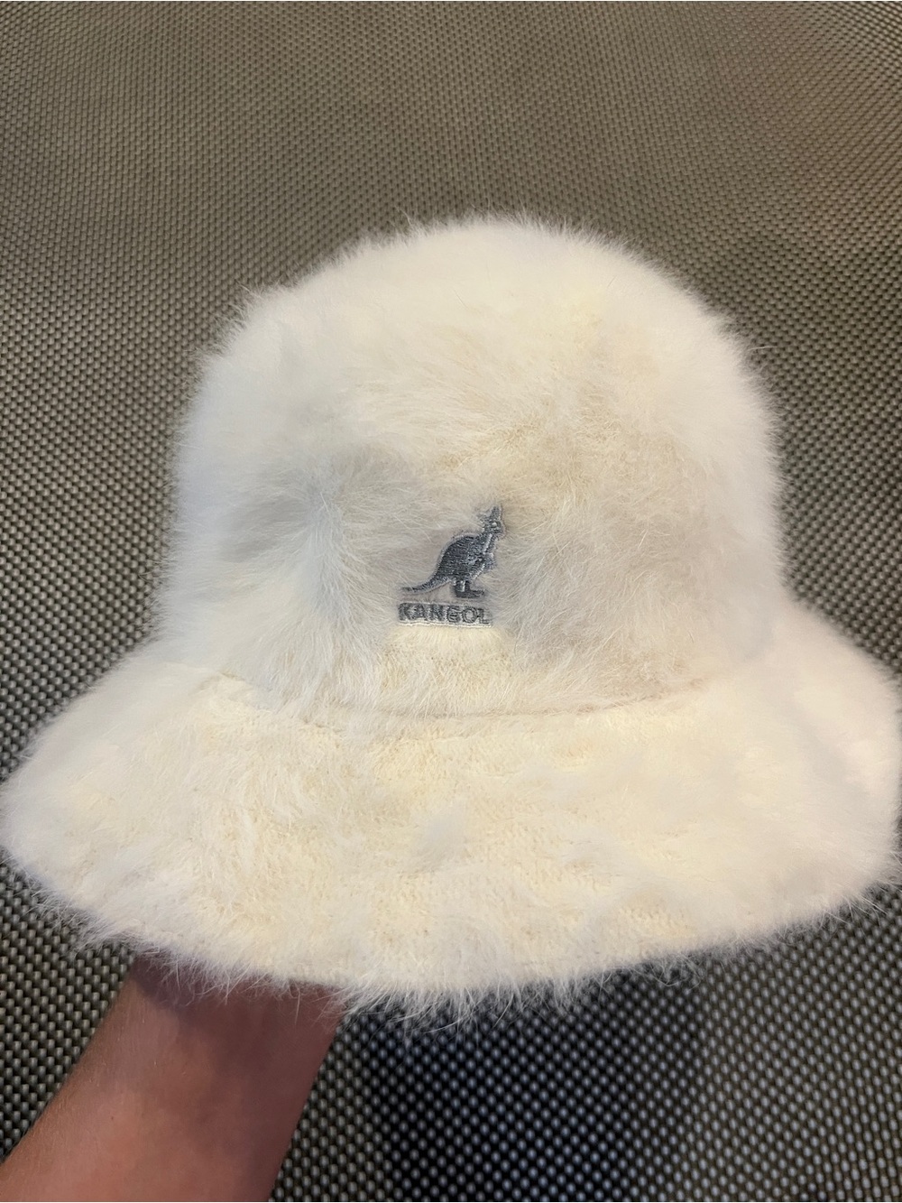 Vintage Y2K Kangol Furgora Casual Ivory Bucket Hat Small